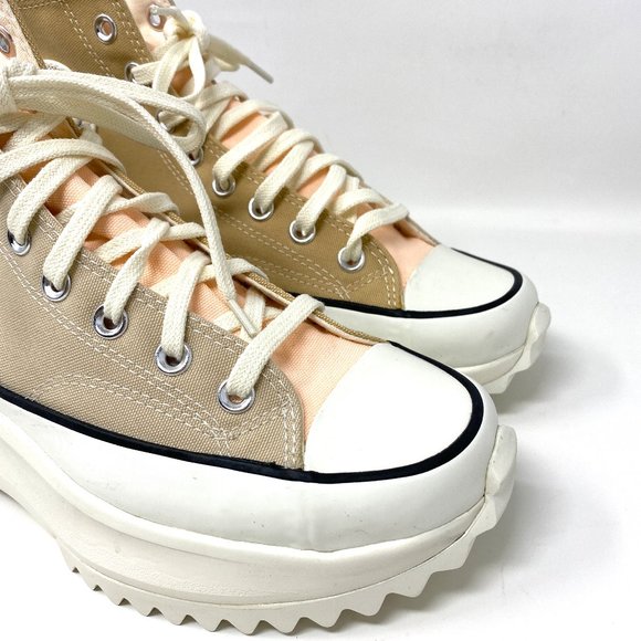 Converse RUN STAR HIKE HI Farro Sesame Crimson Tint Sneaker Women's Size 171121C - Picture 5 of 10